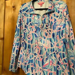 Lilly Pulitzer anchored popover